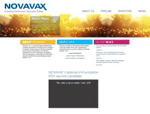 Tablet Screenshot of novavax.com